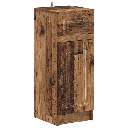 Badkamer Opbergkast UTRECHT Oud hout 30 x 31 x 77 cm