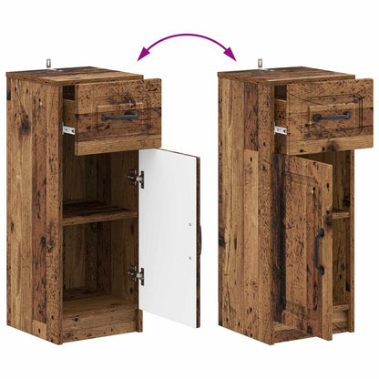 Badkamer Opbergkast UTRECHT Oud hout 30 x 31 x 77 cm
