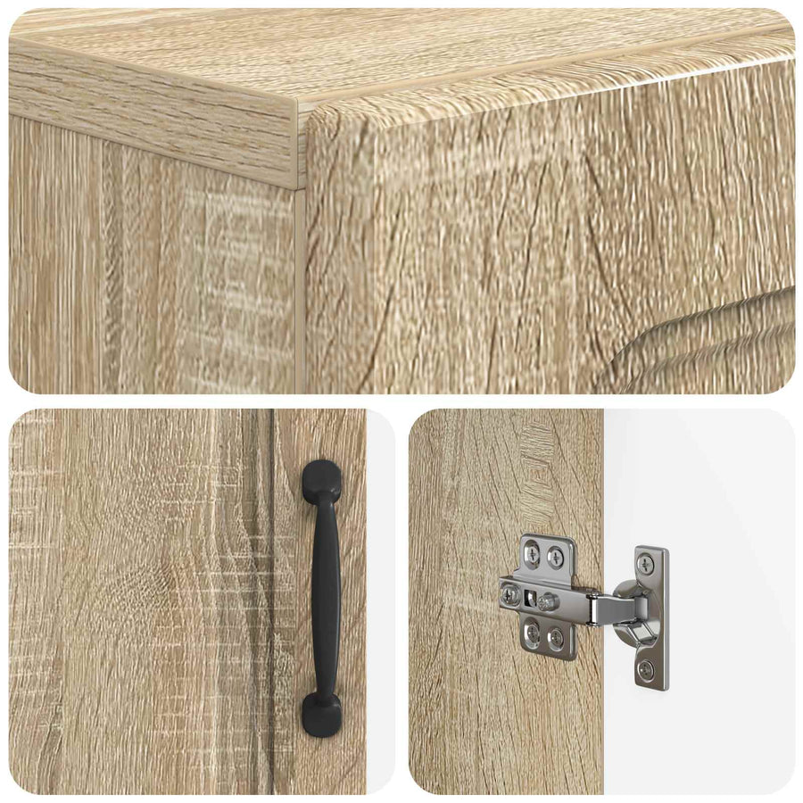 Badkamer Opbergkast UTRECHT Sonoma Eiken 59,5 x 31 x 77 cm