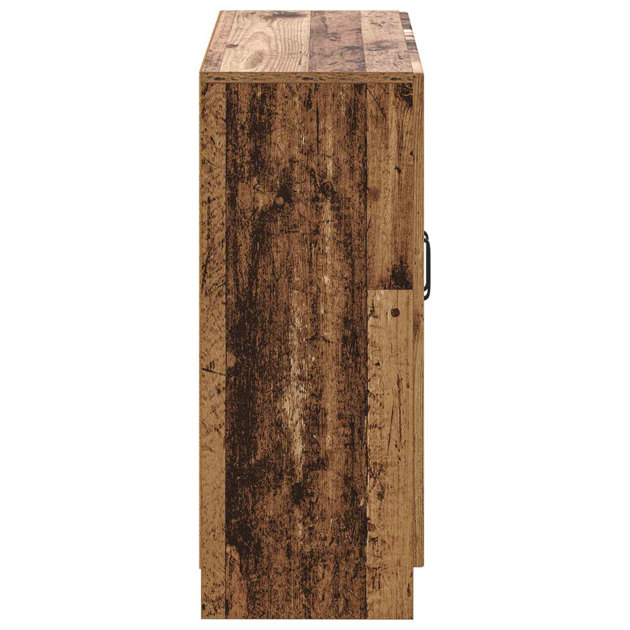 Badkamer Opbergkast UTRECHT Oud hout 59,5 x 31 x 77 cm