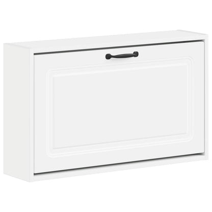 Wandgemonteerde Schoenkast UTRECHT 71 x 17 x 43 cm Bewerkt hout