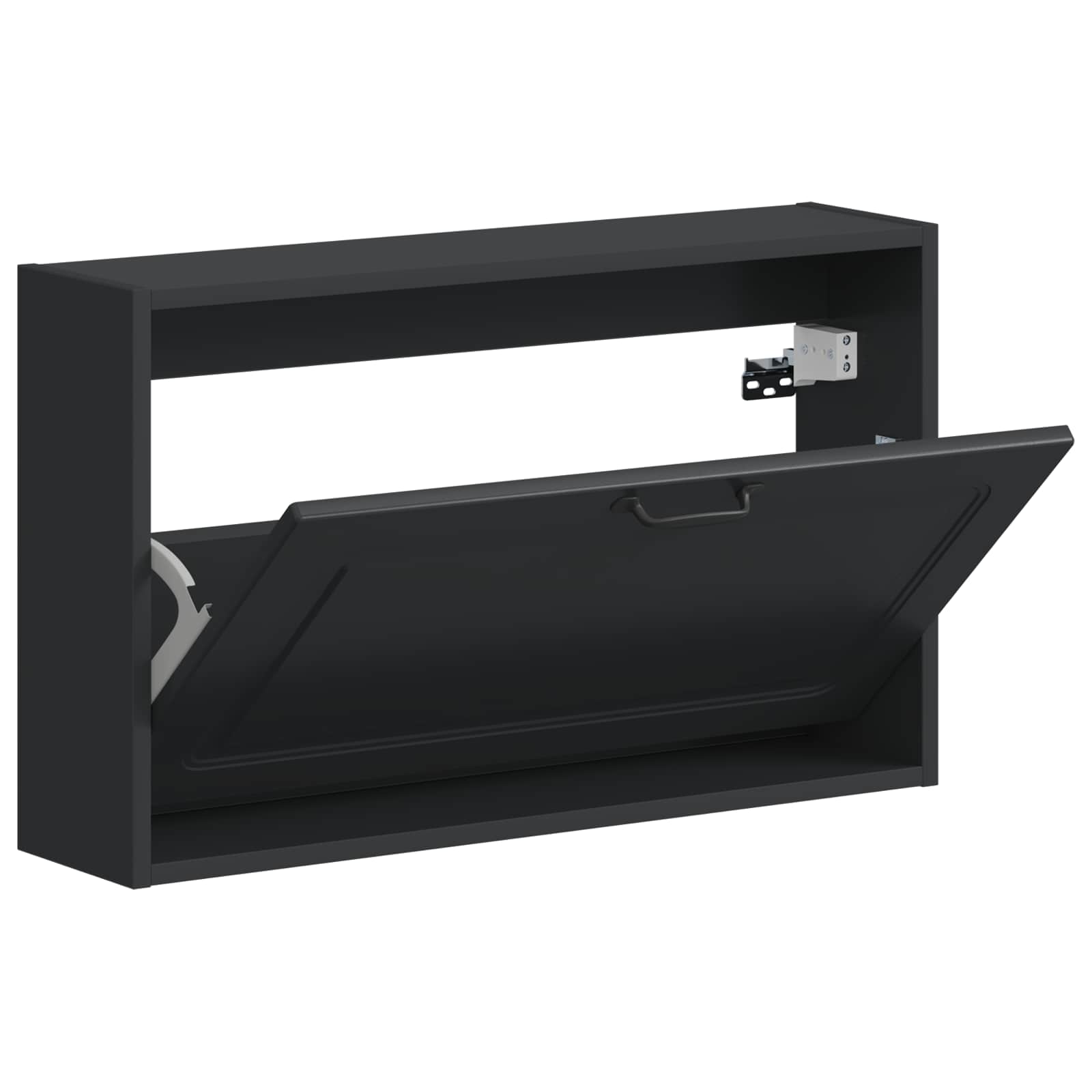 Wandgemonteerde Schoenkast UTRECHT 71 x 17 x 43 cm Bewerkt hout