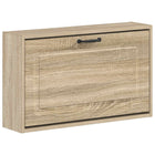 Wandgemonteerde Schoenkast UTRECHT 71 x 17 x 43 cm Bewerkt hout