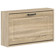 Wandgemonteerde schoenkast UTRECHT 71x17x43 cm bewerkt hout