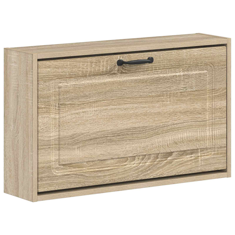 Wandgemonteerde Schoenkast UTRECHT 71 x 17 x 43 cm Bewerkt hout