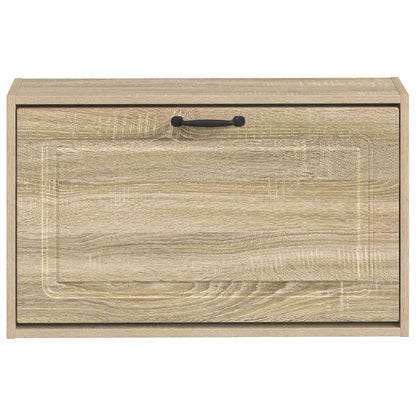 Wandgemonteerde Schoenkast UTRECHT 71 x 17 x 43 cm Bewerkt hout