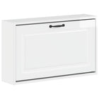 Wandkast schoenen UTRECHT 71x17x43 cm wit bewerkt hout