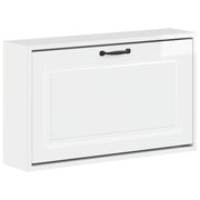 Wandkast schoenen UTRECHT 71x17x43 cm wit bewerkt hout