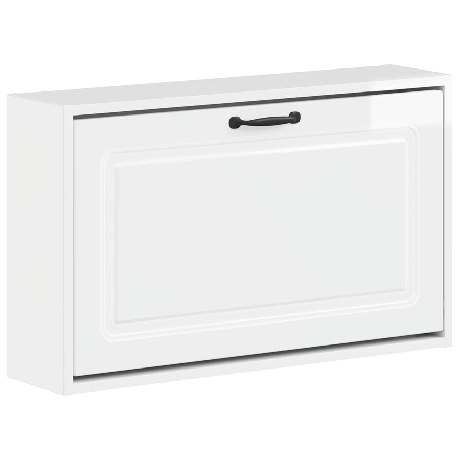 Wandgemonteerde Schoenkast UTRECHT 71 x 17 x 43 cm Bewerkt hout
