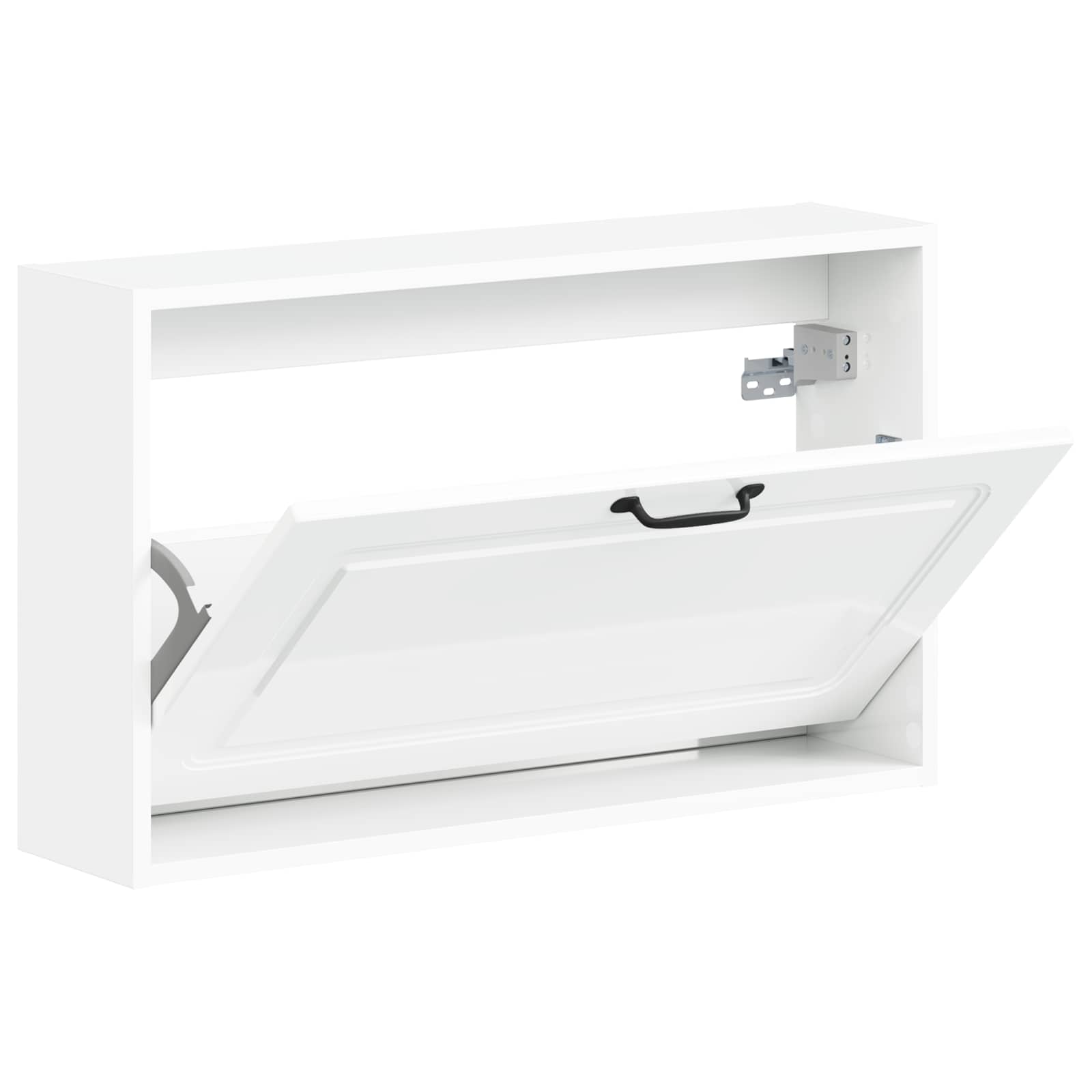 Wandgemonteerde Schoenkast UTRECHT 71 x 17 x 43 cm Bewerkt hout