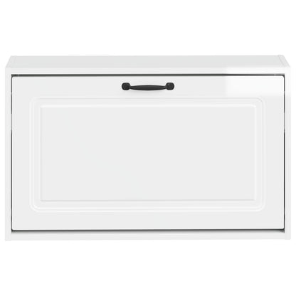Wandgemonteerde Schoenkast UTRECHT 71 x 17 x 43 cm Bewerkt hout