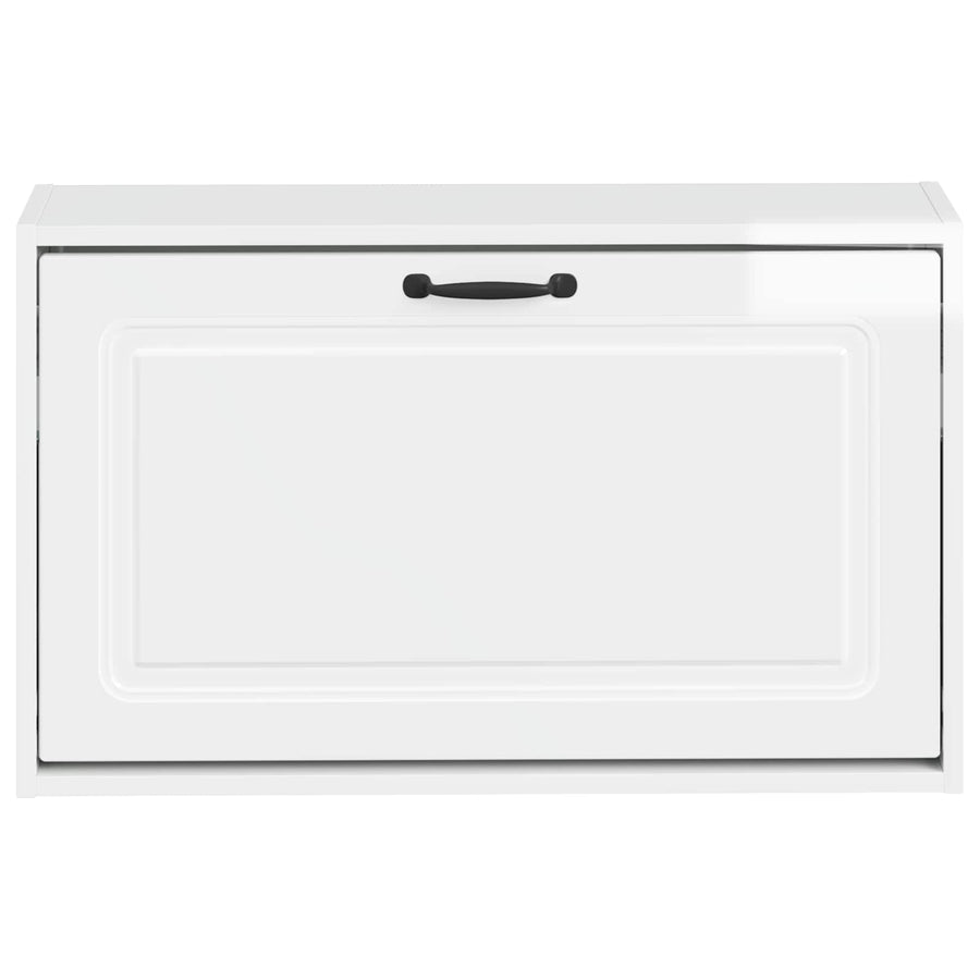 Wandgemonteerde Schoenkast UTRECHT 71 x 17 x 43 cm Bewerkt hout
