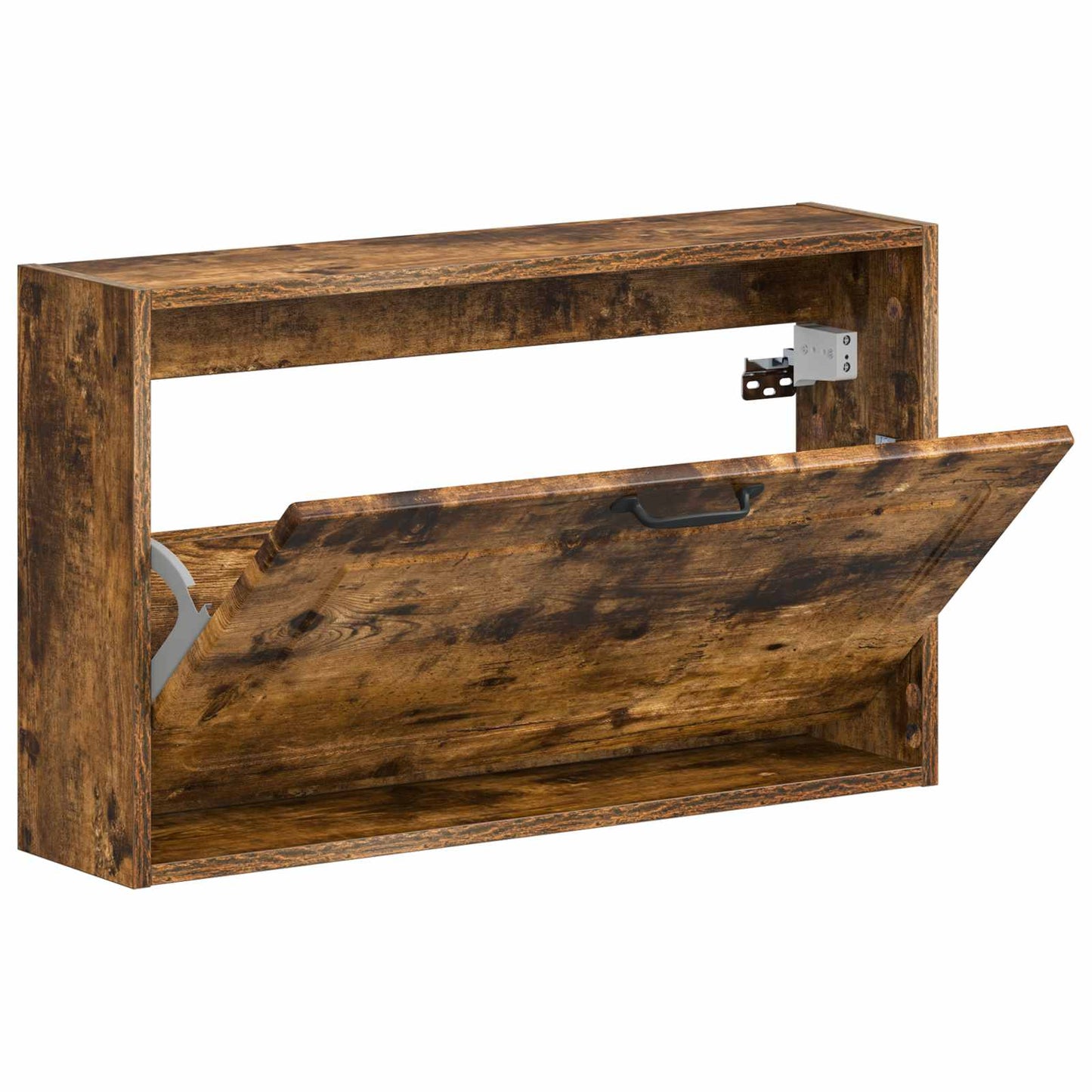 Wandgemonteerde Schoenkast UTRECHT 71 x 17 x 43 cm Bewerkt hout