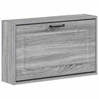 Wandmontage schoenkast Utrecht 71x17x43 cm bewerkt hout