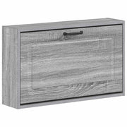 Wandmontage schoenkast Utrecht 71x17x43 cm bewerkt hout