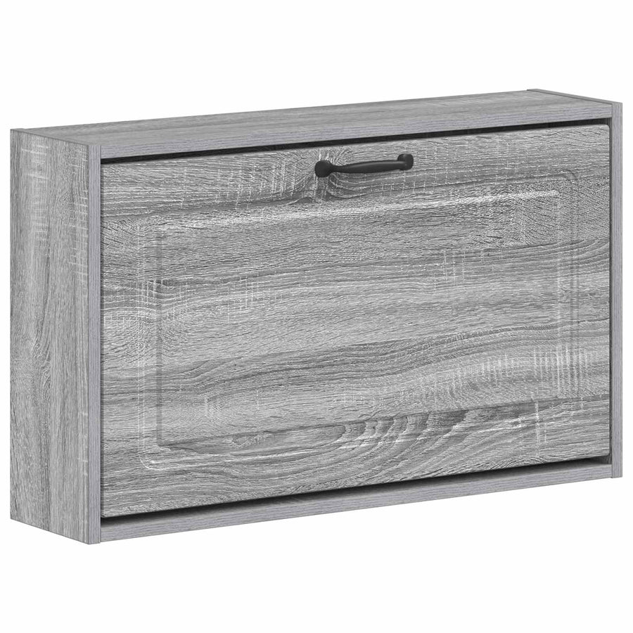 Wandgemonteerde Schoenkast UTRECHT 71 x 17 x 43 cm Bewerkt hout