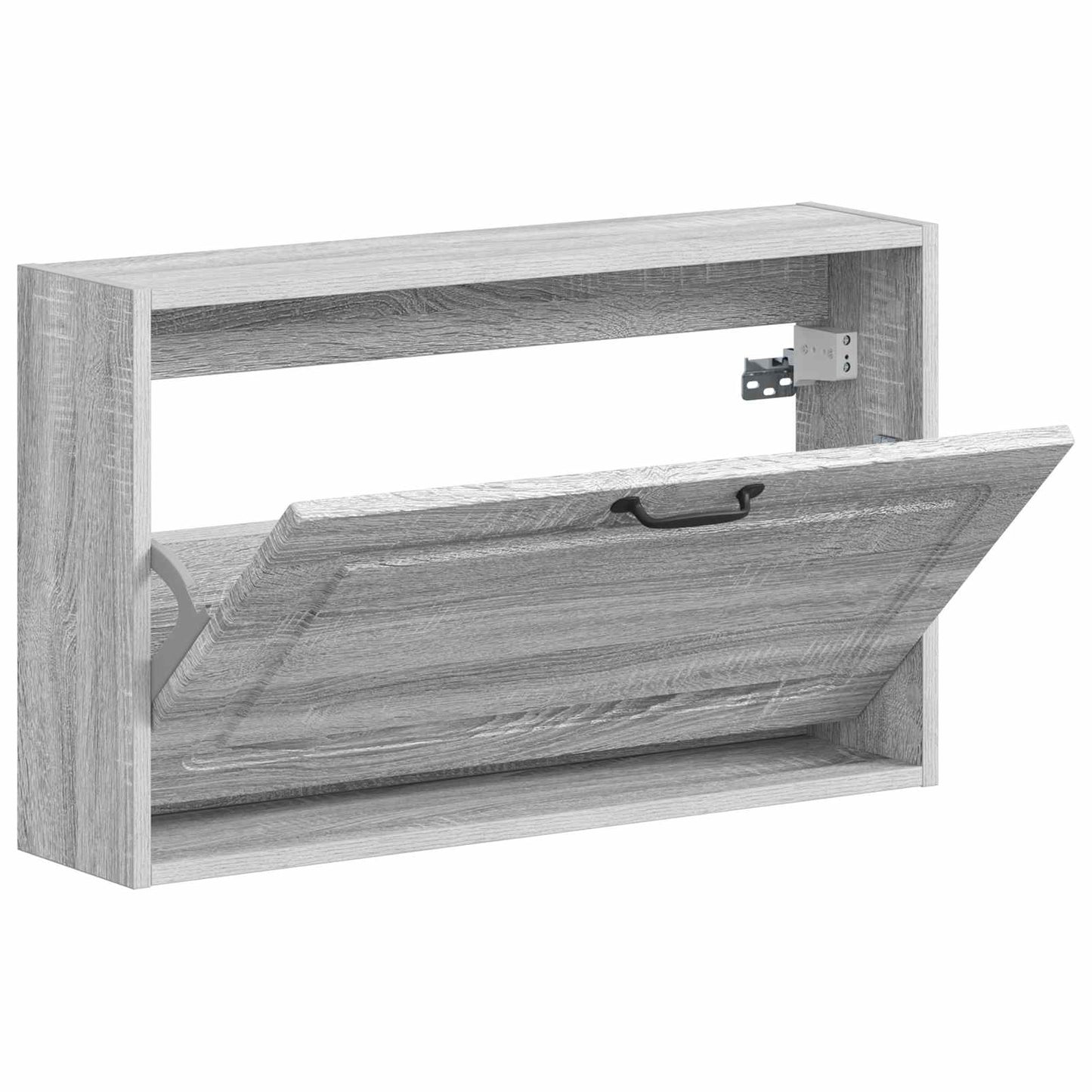 Wandgemonteerde Schoenkast UTRECHT 71 x 17 x 43 cm Bewerkt hout