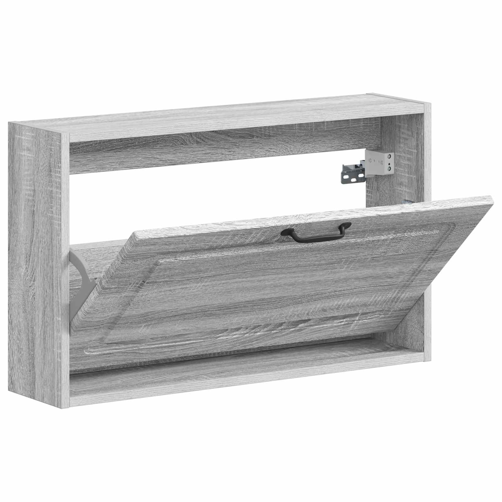 Wandgemonteerde Schoenkast UTRECHT 71 x 17 x 43 cm Bewerkt hout
