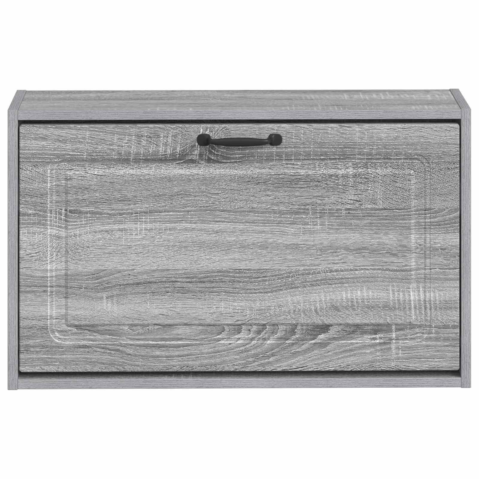 Wandgemonteerde Schoenkast UTRECHT 71 x 17 x 43 cm Bewerkt hout