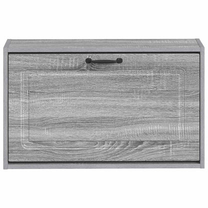Wandgemonteerde Schoenkast UTRECHT 71 x 17 x 43 cm Bewerkt hout