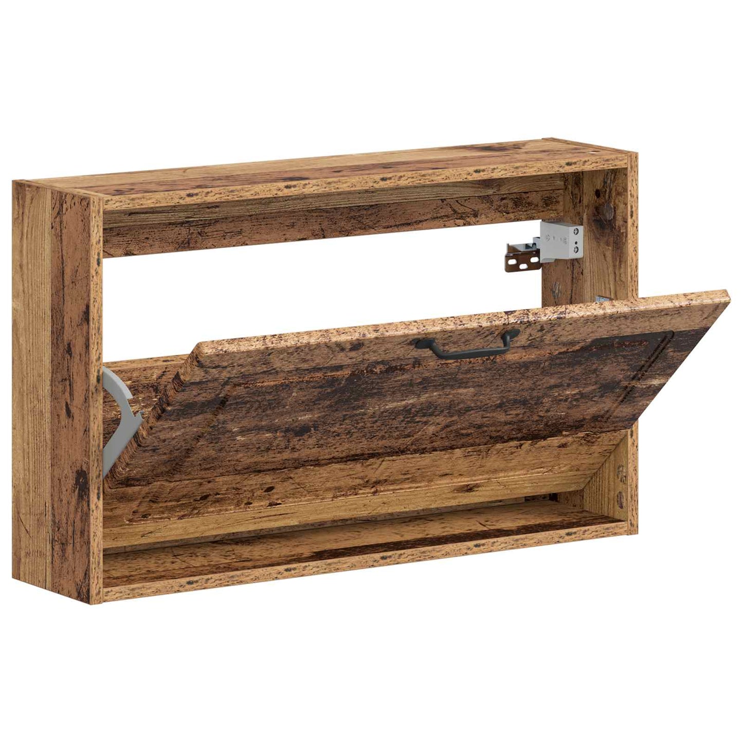 Wandgemonteerde Schoenkast UTRECHT 71 x 17 x 43 cm Bewerkt hout
