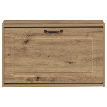 Wandgemonteerde Schoenkast UTRECHT 71 x 17 x 43 cm Bewerkt hout