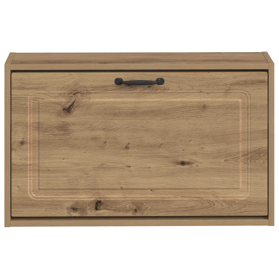 Wandgemonteerde Schoenkast UTRECHT 71 x 17 x 43 cm Bewerkt hout