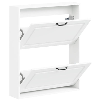 Wandgemonteerde Schoenkast UTRECHT 71 x 17 x 86 cm Bewerkt hout