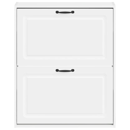 Wandgemonteerde Schoenkast UTRECHT 71 x 17 x 86 cm Bewerkt hout