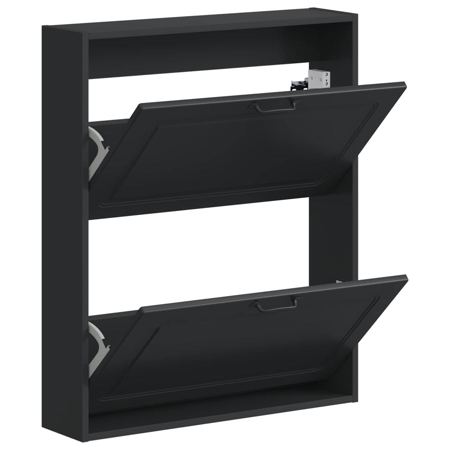 Wandgemonteerde Schoenkast UTRECHT 71 x 17 x 86 cm Bewerkt hout