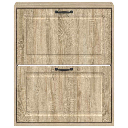Wandgemonteerde Schoenkast UTRECHT 71 x 17 x 86 cm Bewerkt hout