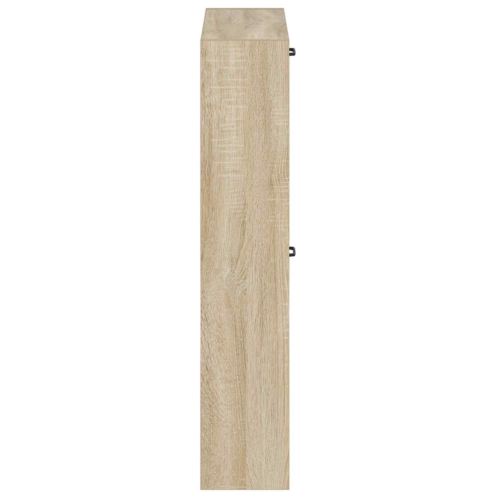 Wandgemonteerde Schoenkast UTRECHT 71 x 17 x 86 cm Bewerkt hout