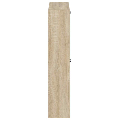 Wandgemonteerde Schoenkast UTRECHT 71 x 17 x 86 cm Bewerkt hout