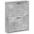 Wandkast schoenen 71x17x86 cm bewerkt hout