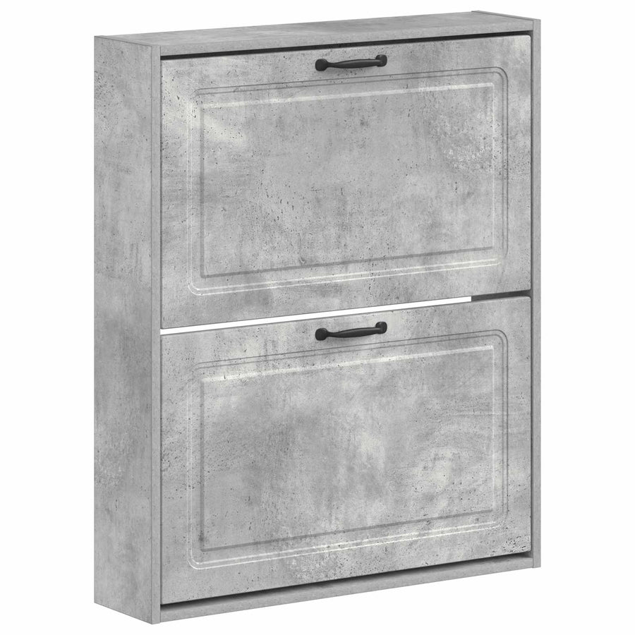 Wandgemonteerde Schoenkast UTRECHT 71 x 17 x 86 cm Bewerkt hout