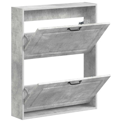 Wandgemonteerde Schoenkast UTRECHT 71 x 17 x 86 cm Bewerkt hout