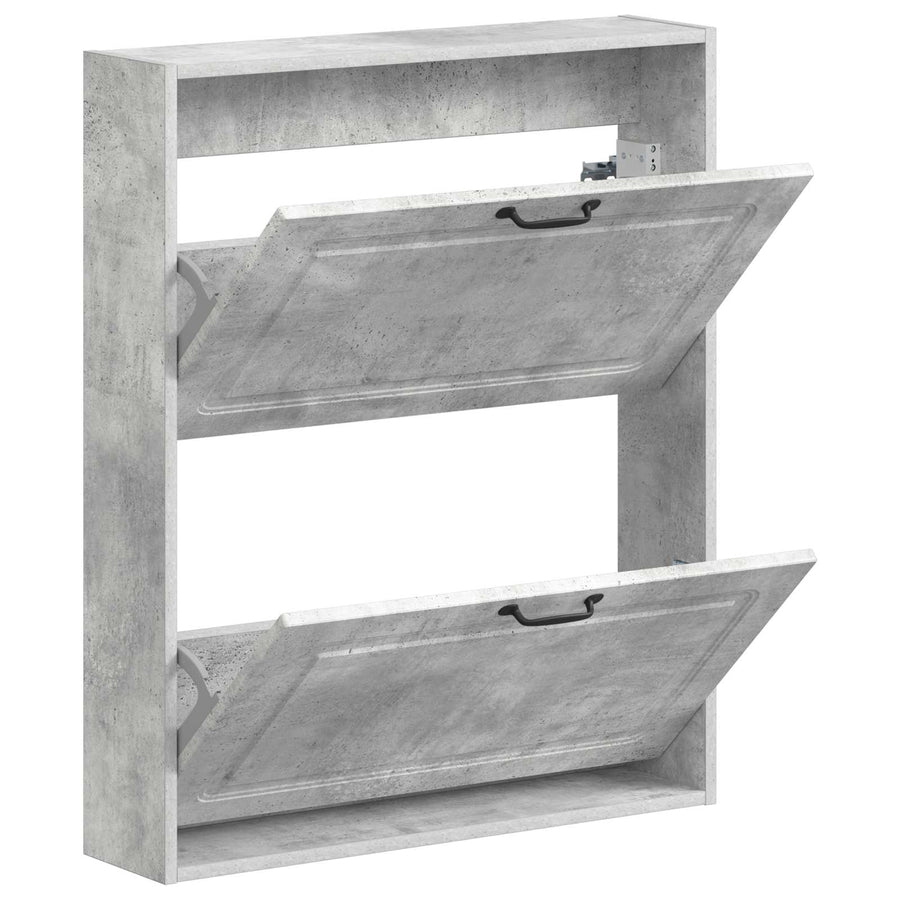 Wandgemonteerde Schoenkast UTRECHT 71 x 17 x 86 cm Bewerkt hout