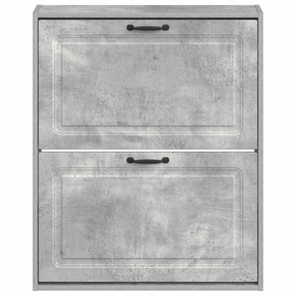 Wandgemonteerde Schoenkast UTRECHT 71 x 17 x 86 cm Bewerkt hout