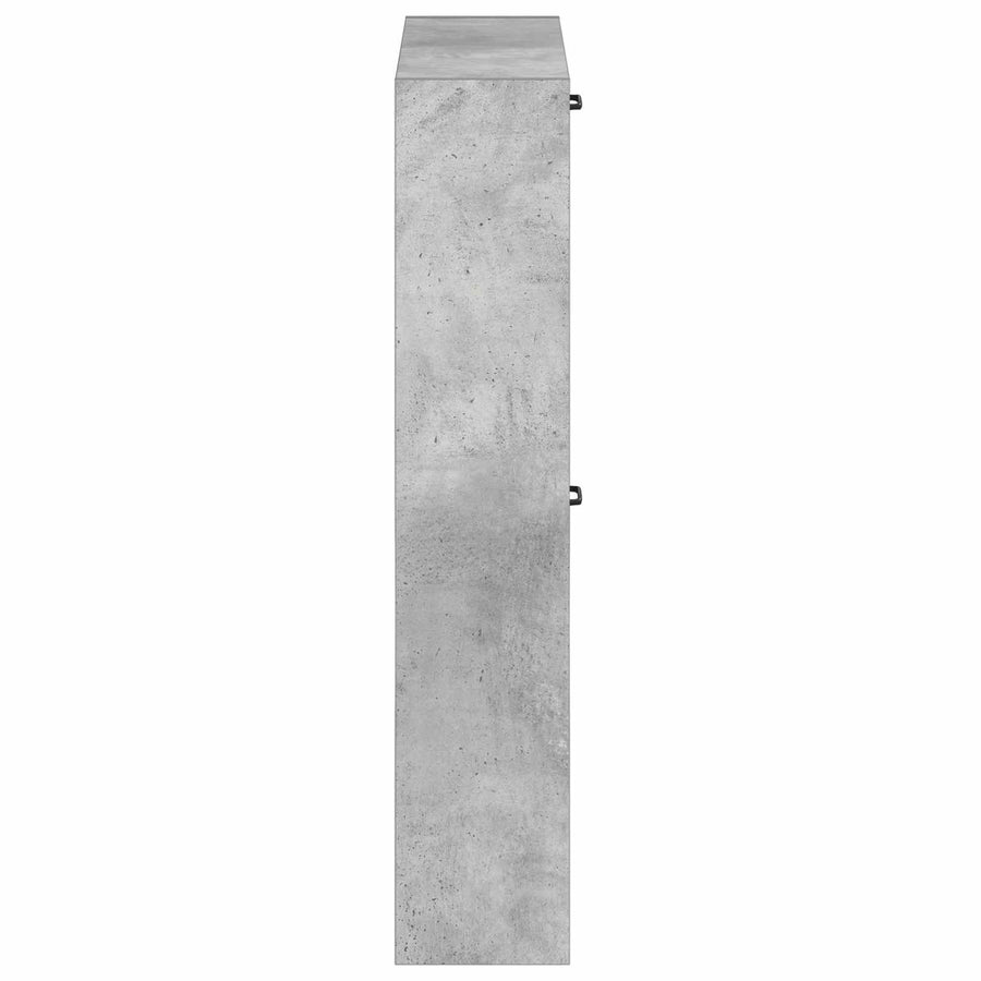 Wandgemonteerde Schoenkast UTRECHT 71 x 17 x 86 cm Bewerkt hout