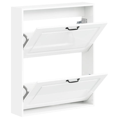 Wandgemonteerde Schoenkast UTRECHT 71 x 17 x 86 cm Bewerkt hout