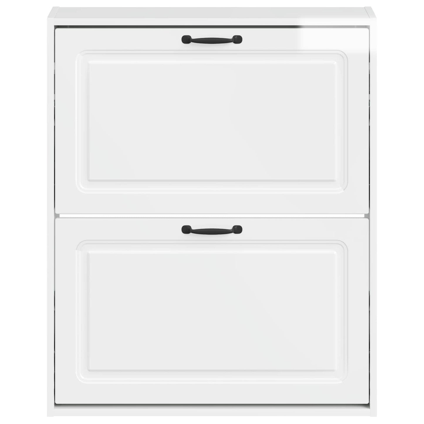 Wandgemonteerde Schoenkast UTRECHT 71 x 17 x 86 cm Bewerkt hout