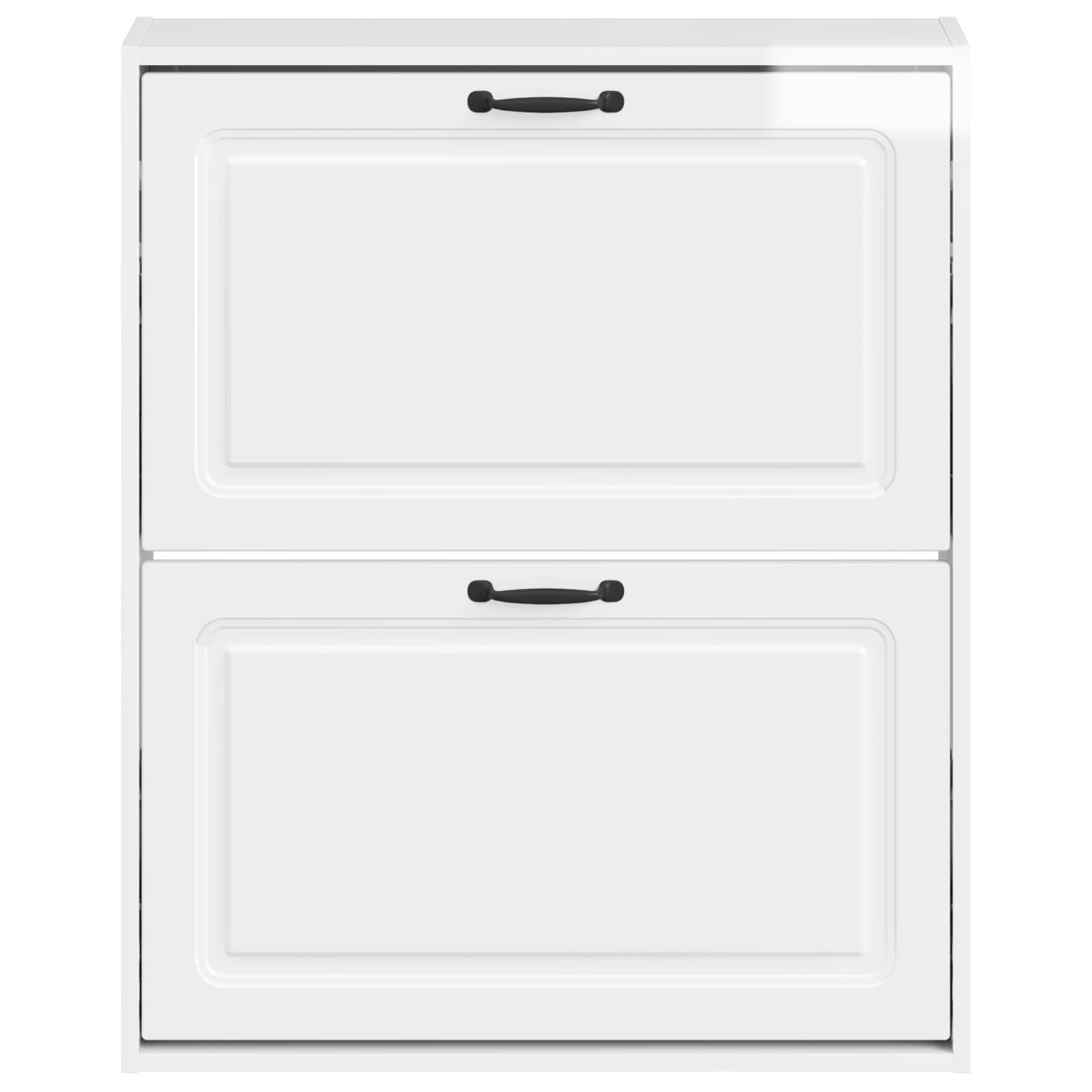 Wandgemonteerde Schoenkast UTRECHT 71 x 17 x 86 cm Bewerkt hout
