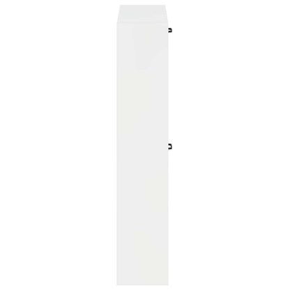 Wandgemonteerde Schoenkast UTRECHT 71 x 17 x 86 cm Bewerkt hout