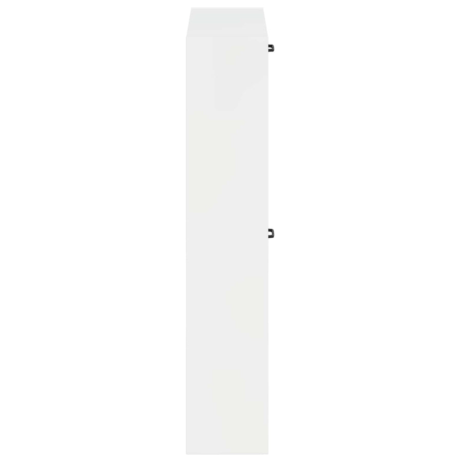 Wandgemonteerde Schoenkast UTRECHT 71 x 17 x 86 cm Bewerkt hout