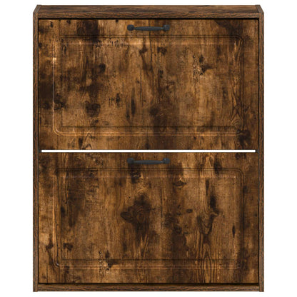 Wandgemonteerde Schoenkast UTRECHT 71 x 17 x 86 cm Bewerkt hout
