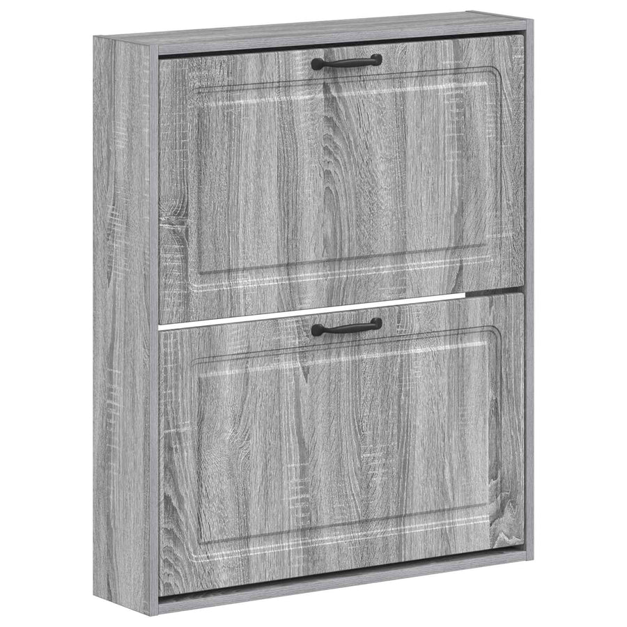Wandgemonteerde Schoenkast UTRECHT 71 x 17 x 86 cm Bewerkt hout