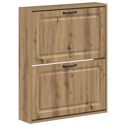 Wandgemonteerde Schoenkast UTRECHT 71 x 17 x 86 cm Bewerkt hout