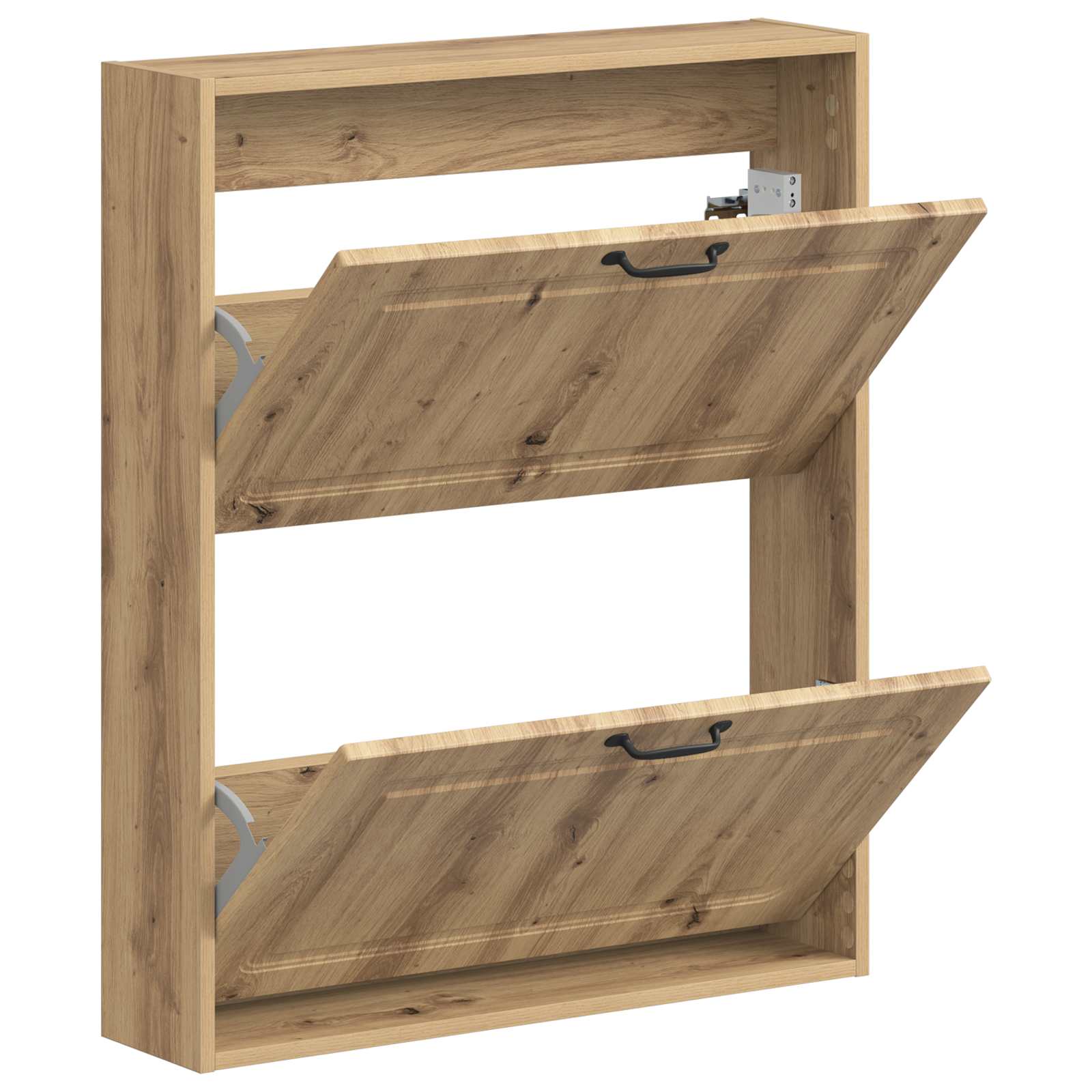 Wandgemonteerde Schoenkast UTRECHT 71 x 17 x 86 cm Bewerkt hout