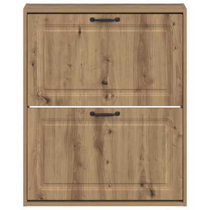 Wandgemonteerde Schoenkast UTRECHT 71 x 17 x 86 cm Bewerkt hout
