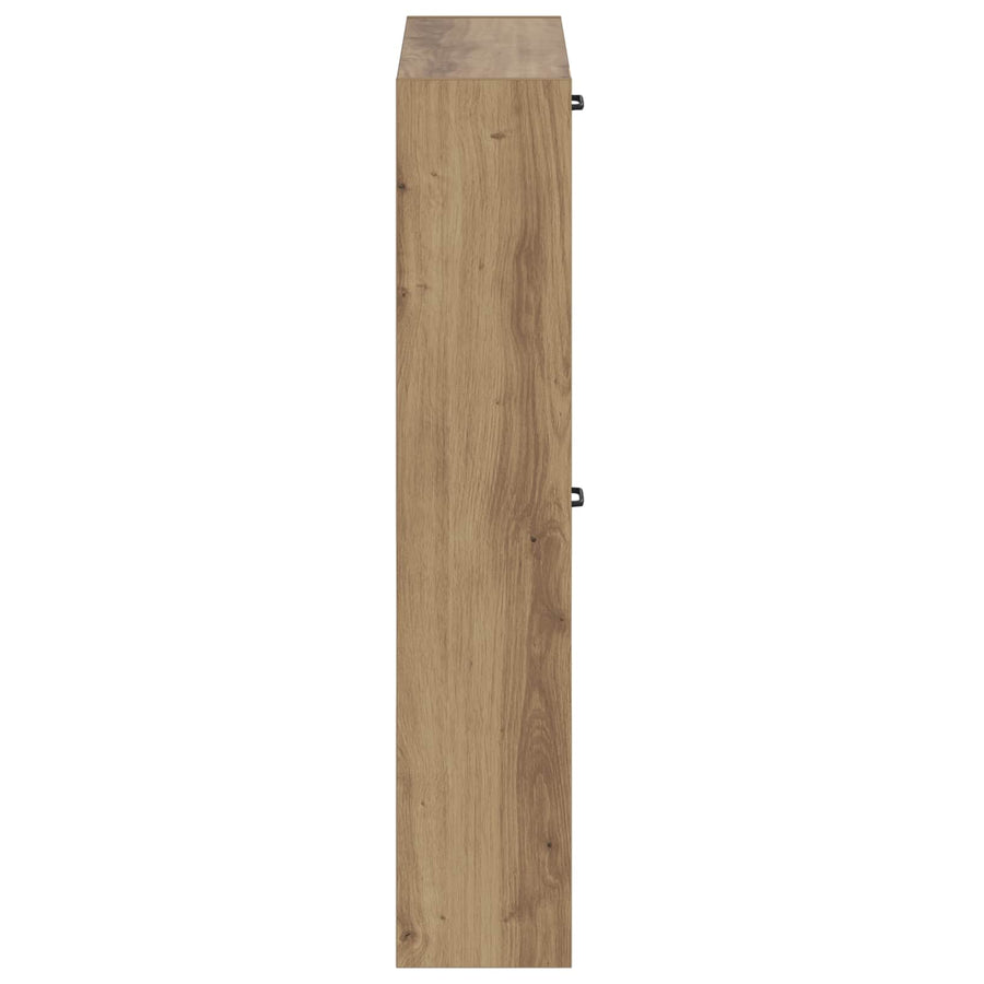 Wandgemonteerde Schoenkast UTRECHT 71 x 17 x 86 cm Bewerkt hout